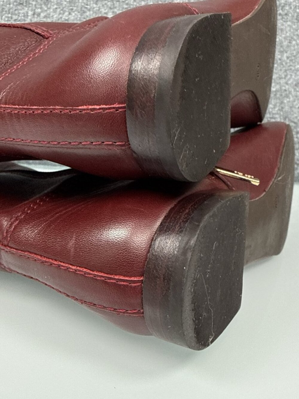 Tory Burch Classic Tall Riding Boot Burgundy Women's 6.5 - Picture 13 of 13